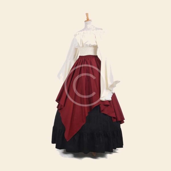 Medieval Lady Dress - Layered Summer Gown